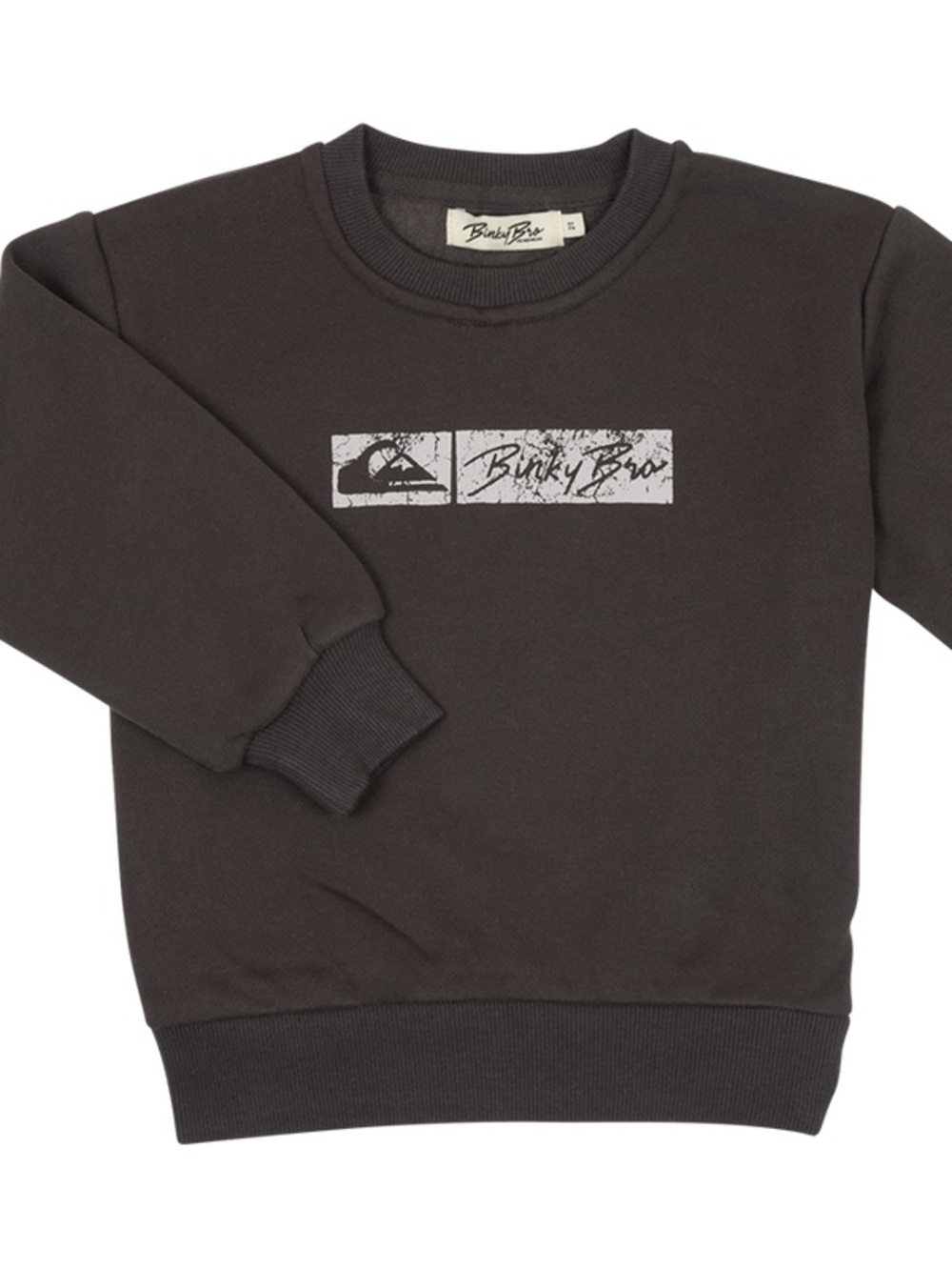 Binky Bro Kids Crewneck Sweatshirt - Charcoal Gray